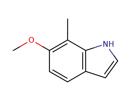 Molecular Structure of 19500-05-1 (6-METHOXY-7-METHYLINDOLE)