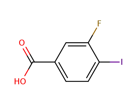 Molecular Structure of 825-98-9 (3-FLUORO-4-IODOBENZOIC ACID)