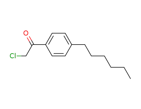 Molecular Structure of 81539-57-3 (2-CHLORO-1-(4-HEXYL-PHENYL)-ETHANONE)