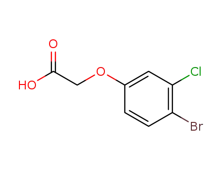 Molecular Structure of 90004-81-2 (Acetic acid, (4-bromo-3-chlorophenoxy)-)