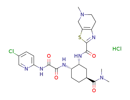 Molecular Structure of 480448-29-1 (Edoxaban hydrochloride)