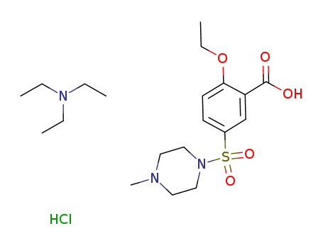 Benzoic acid, 2-ethoxy-5-[(4-methyl-1-piperazinyl)sulfonyl]-, hydrochloride, compd. with N,N-diethylethanamine (1:1:1)
