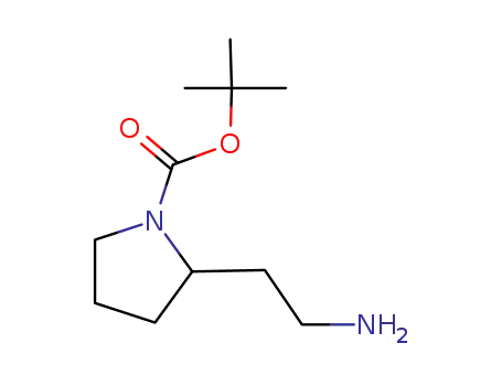 Molecular Structure of 370069-29-7 (2-(AMINOETHYL)-1-N-BOC-PYRROLIDINE)