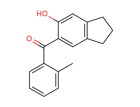 (6-hydroxy-2,3-dihydro-1H-inden-5-yl)(2-methylphenyl)methanone