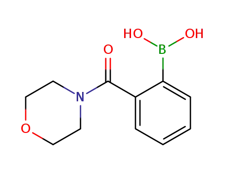 Molecular Structure of 874219-17-7 (2-(MORPHOLIN-4-YLCARBONYL)BENZENEBORONIC ACID)