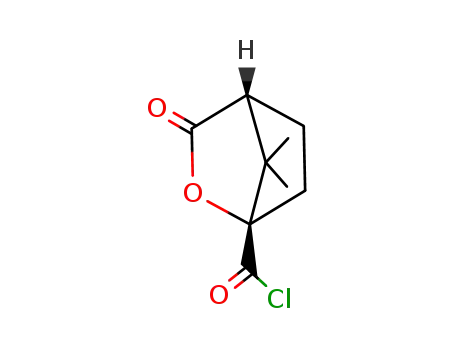 Molecular Structure of 112457-40-6 (2-Oxabicyclo[2.2.1]heptane-1-carbonyl chloride, 7,7-dimethyl-3-oxo-, (1S)- (9CI))