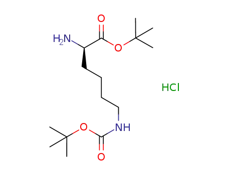 Molecular Structure of 201007-86-5 (H-D-LYS(BOC)-OTBU HCL)