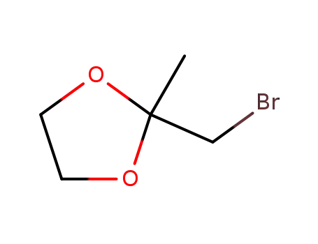 Molecular Structure of 33278-96-5 (2-(BROMOMETHYL)-2-METHYL-1,3-DIOXOLANE)
