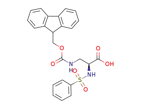 Molecular Structure of 273399-94-3 ((S)-FMOC-3-AMINO-2-(PHENYLSULFONYLAMINO)-PROPIONIC ACID)