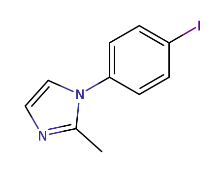 Molecular Structure of 179420-75-8 (1-(4-Iodo-phenyl)-2-methyl-1H-imidazole)