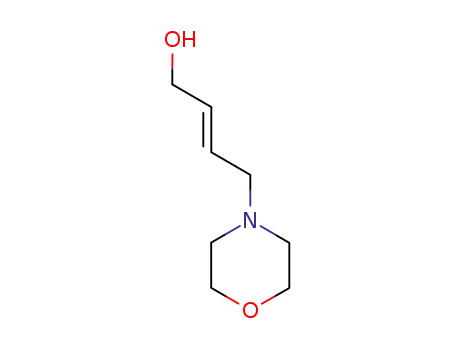 Molecular Structure of 35956-52-6 (2-Buten-1-ol, 4-(4-morpholinyl)-, (2E)-)