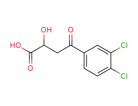 Molecular Structure of 81008-09-5 (4-(3,4-dichlorophenyl)-2-hydroxy-4-oxobutanoic acid)