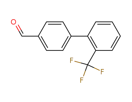 Molecular Structure of 198205-95-7 (2'-TRIFLUOROMETHYL-BIPHENYL-4-CARBALDEHYDE)