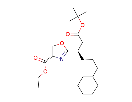 ethyl (4S)-2-{(1R)-1-[2-(tert-butoxy)-2-oxoethyl]-4-cyclohexylbutyl}-4,5-dihydro-1,3-oxazole-4-carboxylate