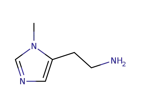 Molecular Structure of 644-42-8 (2-(3-methylimidazol-4-yl)ethanamine)