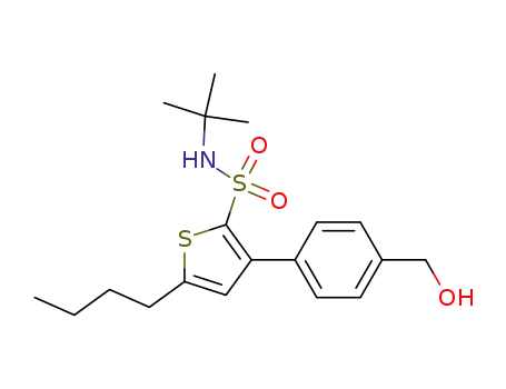 5-butyl-3-[(4-hydroxymethyl)phenyl]-2-(N-t-butylaminosulfonyl)thiophene