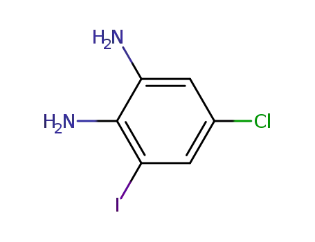Molecular Structure of 153505-43-2 (1,2-Benzenediamine, 5-chloro-3-iodo-)