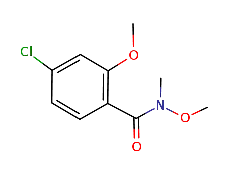 Molecular Structure of 205320-02-1 (4-Chloro-N,2-dimethoxy-N-methylbenzamide)