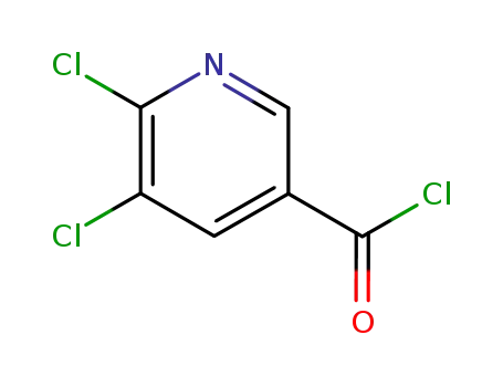 Molecular Structure of 54127-29-6 (2,3-DICHLOROPYRIDINE-5-CARBONYL CHLORIDE)