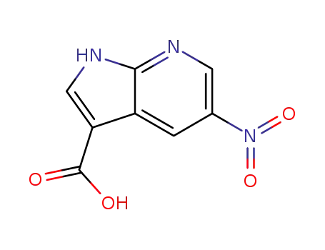 Molecular Structure of 858340-93-9 (5-Nitro-7-azaindole-3-carboxylic acid)