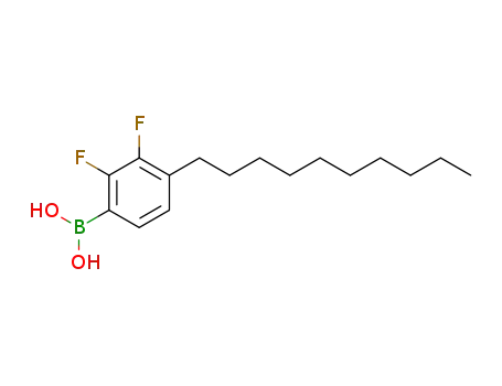 Molecular Structure of 147223-09-4 (4-Decyl-2,3-difluorobenzeneboronic acid)