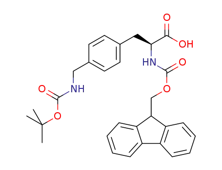 Molecular Structure of 204715-91-3 (FMOC-D, L-PHE(4-CH2NH-BOC))
