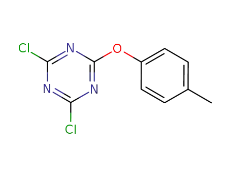 Molecular Structure of 13838-34-1 (2,4-dichloro-6-(4-methylphenoxy)-1,3,5-triazine)