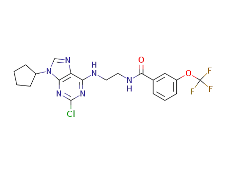 N-[2-[(2-chloro-9-cyclopentyl-9H-purin-6-yl)-amino]-ethyl]-3-(trifluoromethoxy)-benzamide