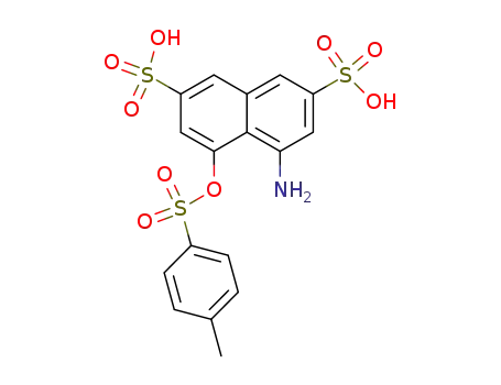 Molecular Structure of 6837-93-0 (4-amino-5-(tosyloxy)naphthalene-2,7-disulfonic acid)