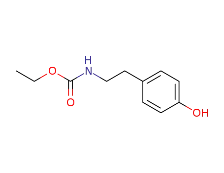 Molecular Structure of 70275-54-6 ([2-(4-HYDROXY-PHENYL)-ETHYL]-CARBAMIC ACID ETHYL ESTER)
