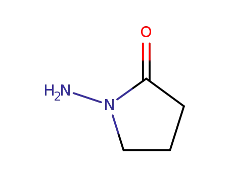 Molecular Structure of 6837-14-5 (1-AMINO-PYRROLIDIN-2-ONE)