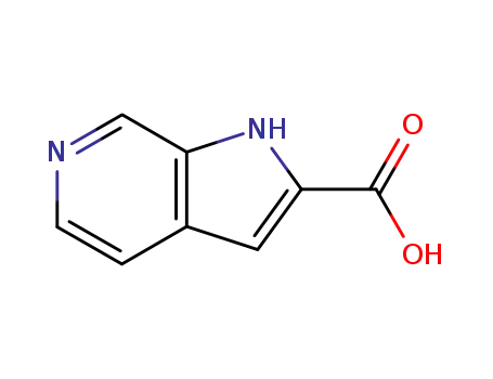 Molecular Structure of 24334-20-1 (1H-Pyrrolo[2,3-c]pyridine-2-carboxylic acid)