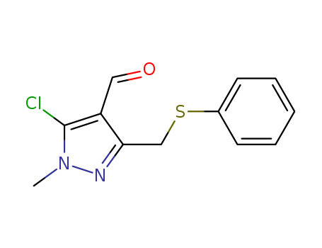 5-CHLORO-1-METHYL-3-[(PHENYLSULFANYL)METHYL]-1H-PYRAZOLE-4-CARBALDEHYDE(318234-26-3)