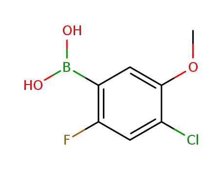 Molecular Structure of 153122-60-2 (Boronic acid, B-(2-chloro-3-fluoro-4-pyridinyl)-)