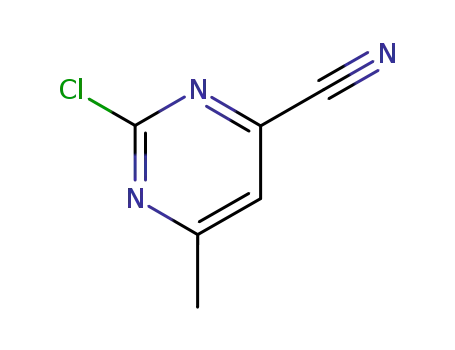 Molecular Structure of 16858-56-3 (2-CHLORO-6-METHYLPYRIMIDINE-4-CARBONITRILE)