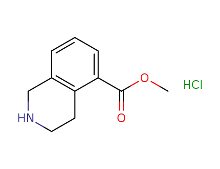 Molecular Structure of 1035700-06-1 (1,2,3,4-TETRAHYDRO-ISOQUINOLINE-5-CARBOXYLIC ACID METHYL ESTER HCL)