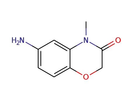 Molecular Structure of 103361-43-9 (6-AMINO-4-METHYL-2H-1,4-BENZOXAZIN-3(4H)-ONE)