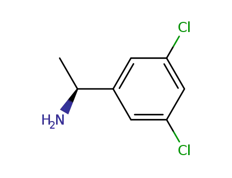 Molecular Structure of 84499-75-2 (Benzenemethanamine, 3,5-dichloro-α-methyl-, (αS)-)