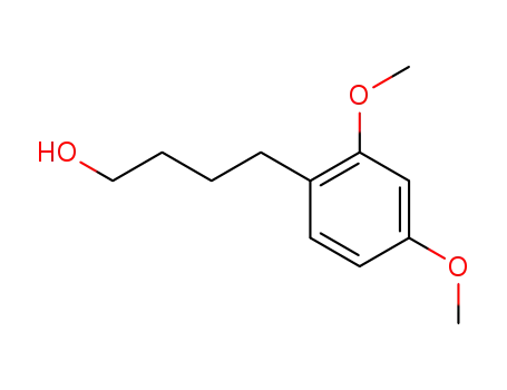 Molecular Structure of 107153-52-6 (Benzenebutanol, 2,4-dimethoxy-)