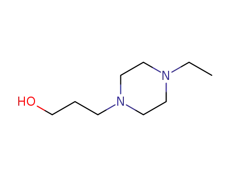 Molecular Structure of 622369-81-7 (1-Piperazinepropanol,4-ethyl-(9CI))