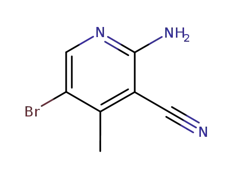 Molecular Structure of 180994-87-0 (2-Amino-5-bromo-4-methylpyridine-3-carbonitrile)