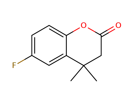 2H-1-Benzopyran-2-one, 6-fluoro-3,4-dihydro-4,4-dimethyl-