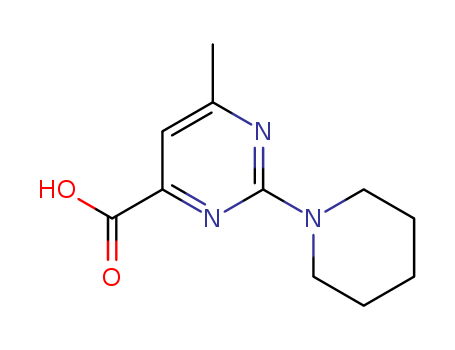 6-Methyl-2-piperidin-1-yl-pyrimidine-4-carboxylic acid(873450-11-4)