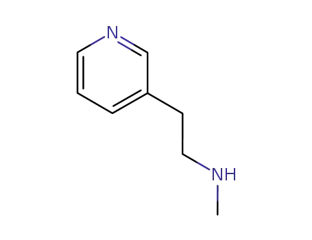 Molecular Structure of 19690-13-2 ((2-PYRIDIN-3-YLETHYL)METHYLAMINE)