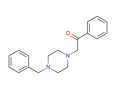 Molecular Structure of 41298-80-0 (Ethanone, 1-phenyl-2-[4-(phenylmethyl)-1-piperazinyl]-)