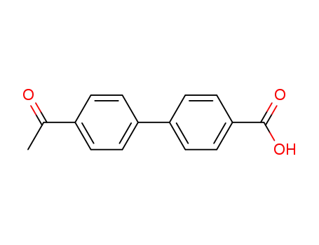 Molecular Structure of 114691-92-8 (4'-ACETYL-BIPHENYL-4-CARBOXYLIC ACID)