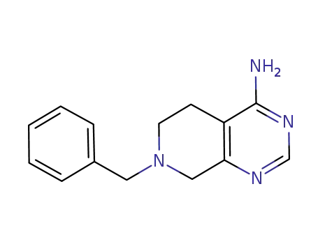 Molecular Structure of 911010-77-0 (7-benzyl-5,6,7,8-tetrahydropyrido[3,4-d]pyrimidin-4-amine)