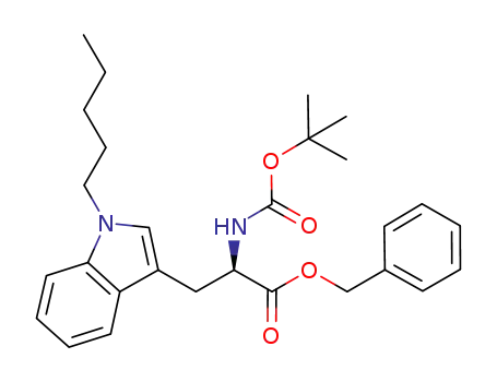 D-Tryptophan, N-[(1,1-dimethylethoxy)carbonyl]-1-pentyl-, phenylmethyl
ester