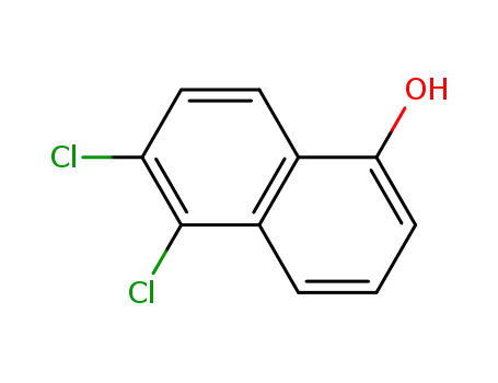Molecular Structure of 402745-23-7 (1-Naphthalenol, 5,6-dichloro-)