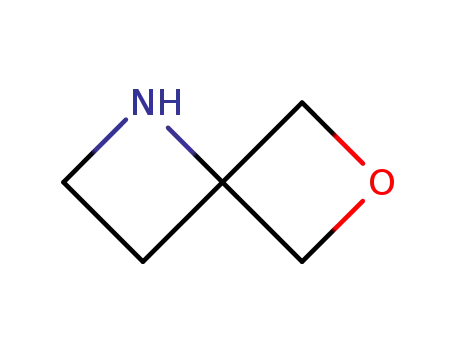 Molecular Structure of 1046153-00-7 (6-Oxa-1-aza-spiro[3,3]heptane)